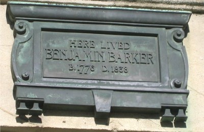Benjamin Barker II plaque