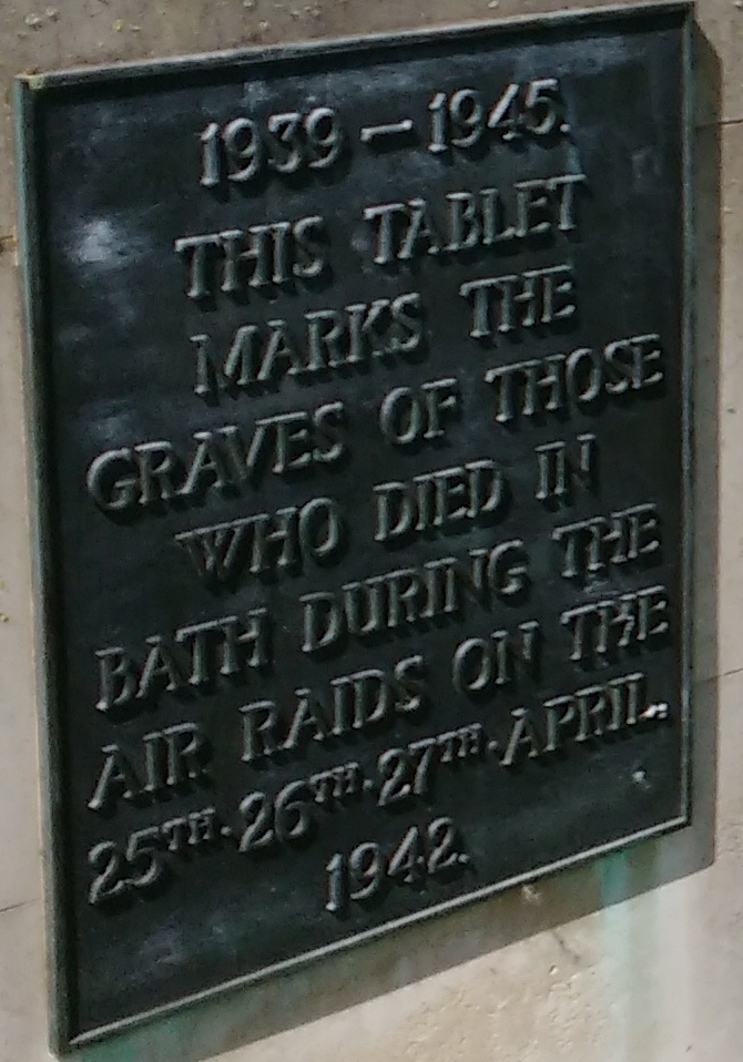 War Graves plaques at Haycombe Cemetery