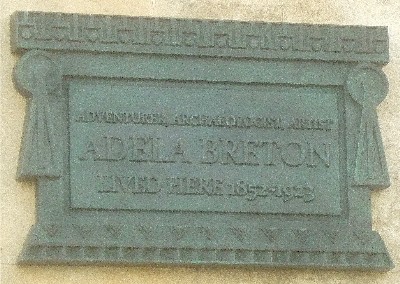 Adela Breton
          plaque