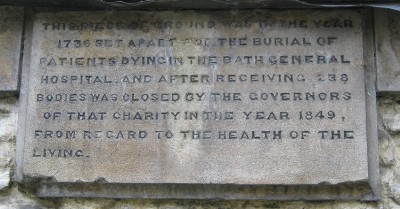 Plaque at Burial Ground