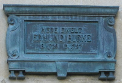Edmund Burke plaque