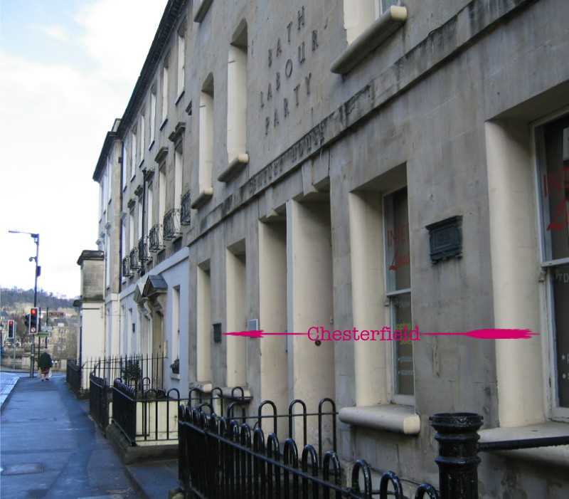 Location of plaque at 3, Pierrepont Street