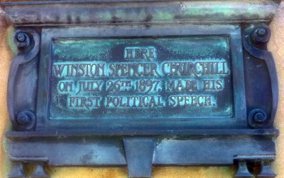 Sir Winston
          Churchill plaque