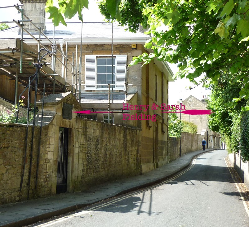 Location of plaque at Widcombe Lodge