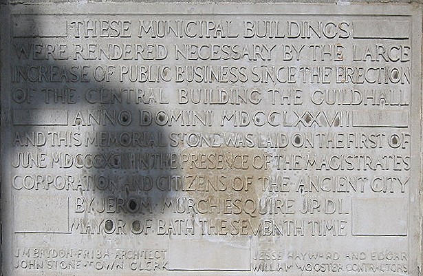 Guildhall Extension plaque