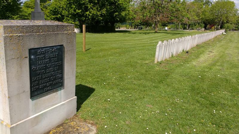 WWII Graves at
        Haycombe Cemetery