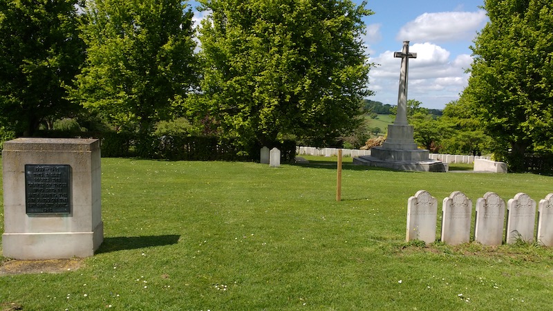 War Memorial at
        Haycombe Cemetery