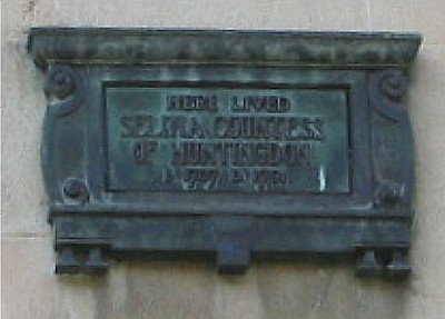 Selina, Countess of Huntingdon plaque