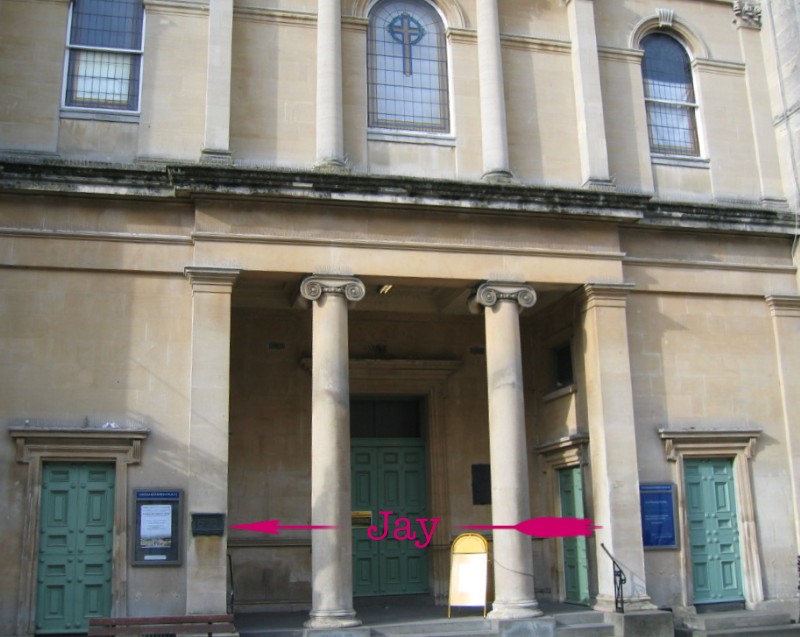 Location of plaque at Argyle Street Chapel