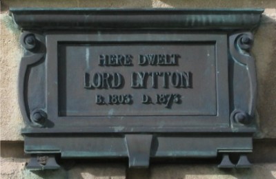 Edward, Lord Bulwer-Lytton plaque