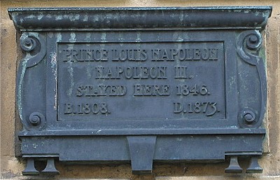 Louis Napoleon Bonaparte, Emperor Napoleon III plaque