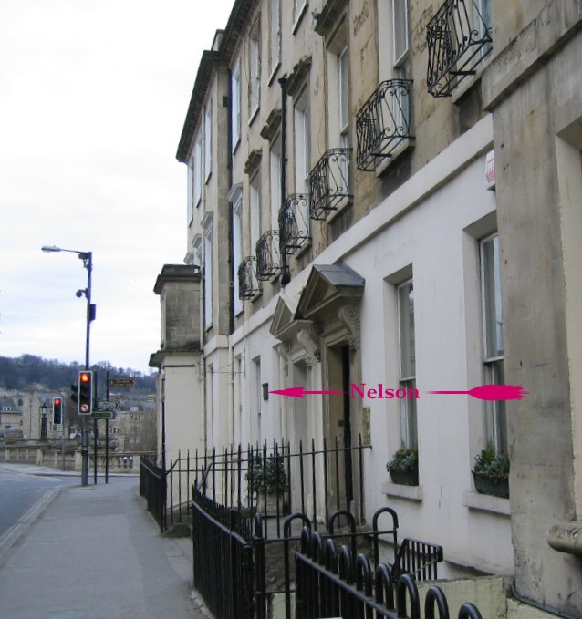 Plaque at 2 Pierrepont Street Bath