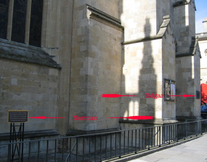 Location of plaques at Bath Abbey