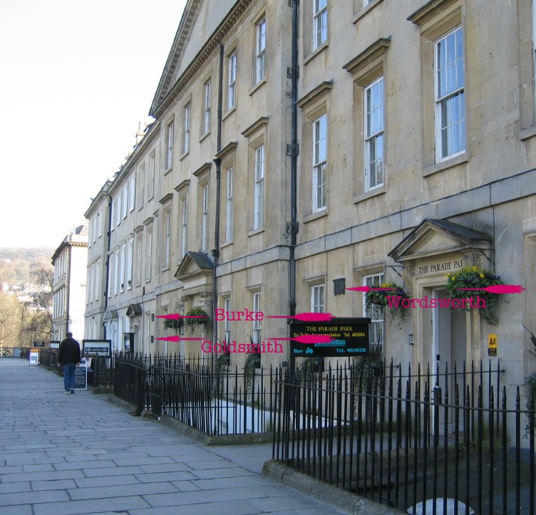 Location of plaque at 9 North Parade