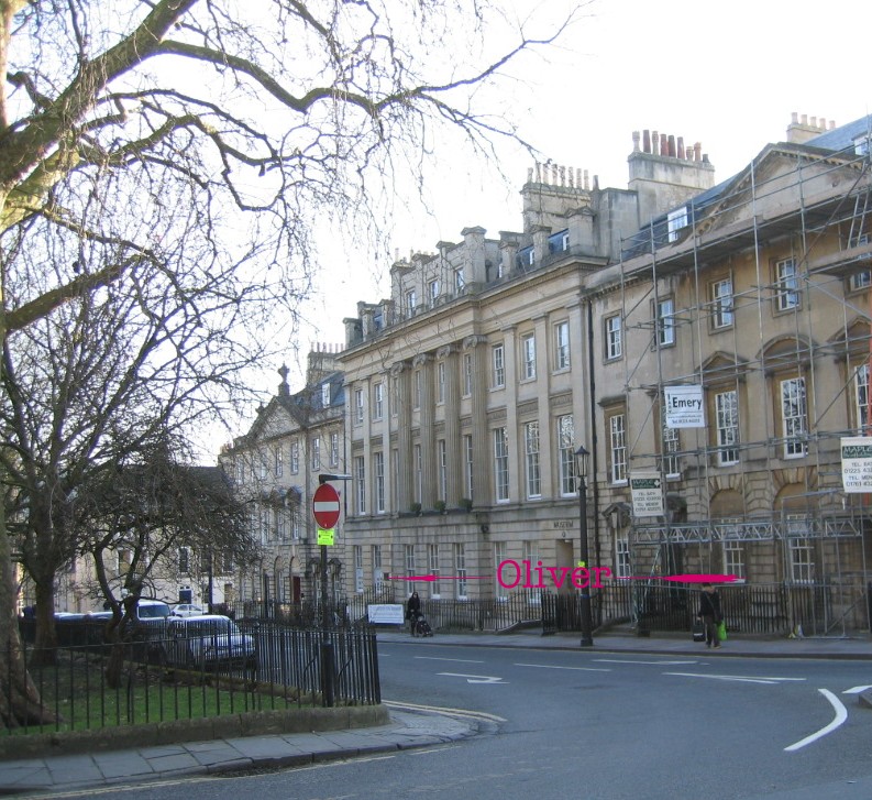 Location of plaque at 16-18 Queen Square