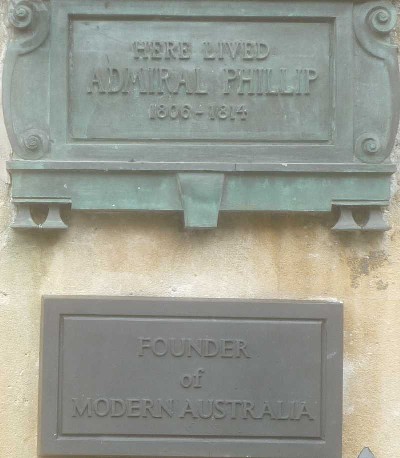 Vice-Admiral Arthur Phillip plaque 2016