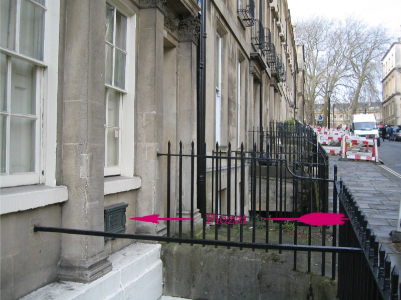 Location of 6 Gay Street Bath