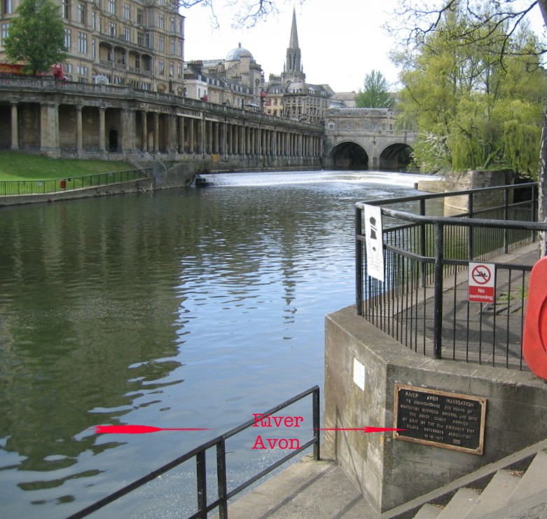 Location of River Avon Navigation plaque