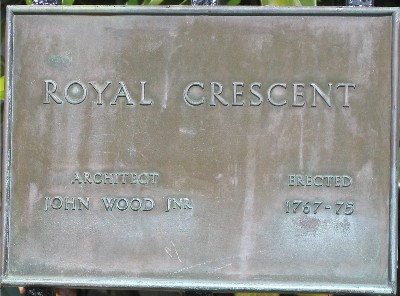 Royal Crescent plaque