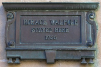 Horace Walpole plaque