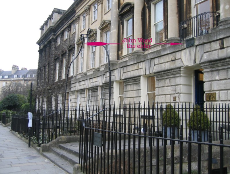 Location of plaque at 24 Queen Square