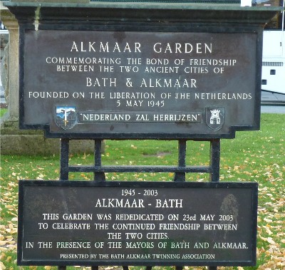Alkmaar Garden plaque