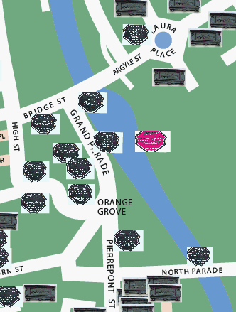 River Avon navigation plaque location map