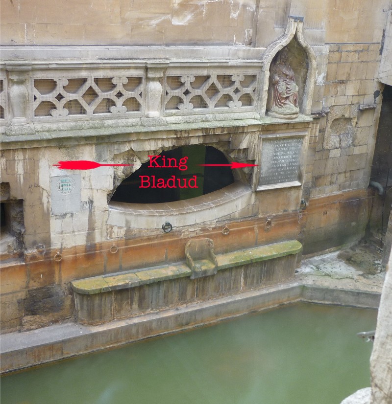 Location of plaque at King's Bath