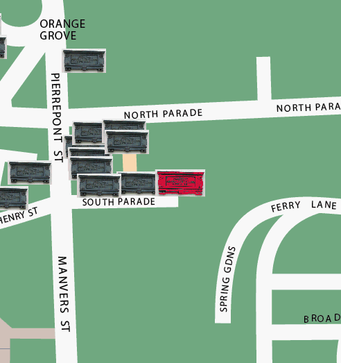 Fanny Burney location map