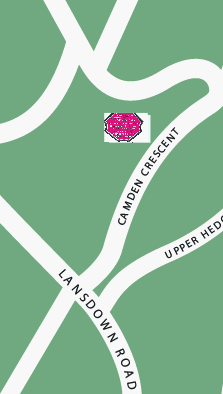 Camden Crescent
          plaque location map