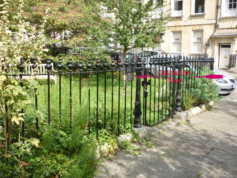 Location of plaque at Catharine Place