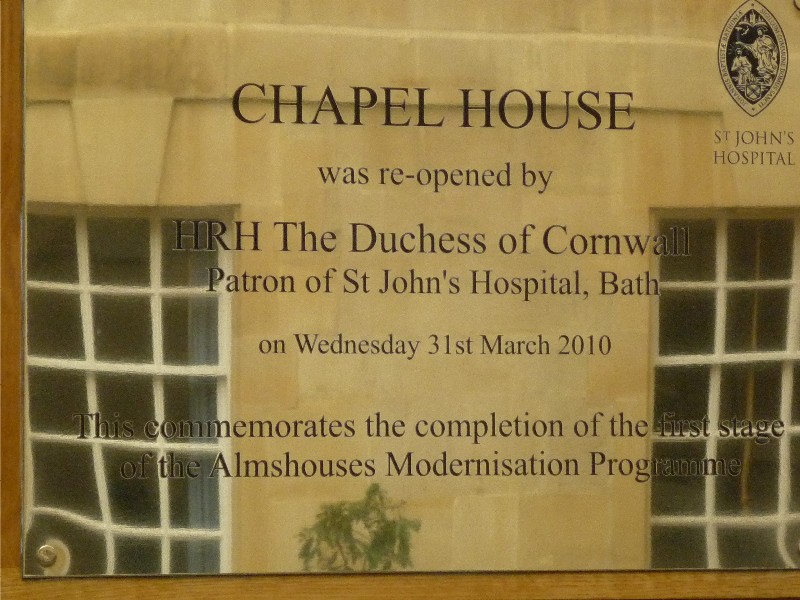 chapel house plaque