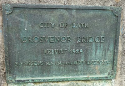 Grosvenor Bridge plaque 1