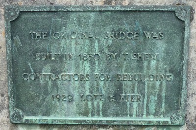 Grosvenor Bridge plaque 2