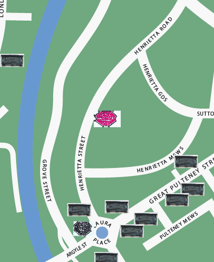 Garden of Remembrance plaque location map