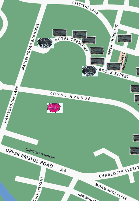 Josephine Vases location map