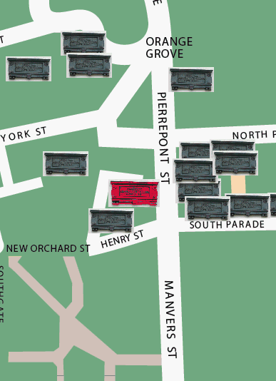 Elizabeth Linley location map