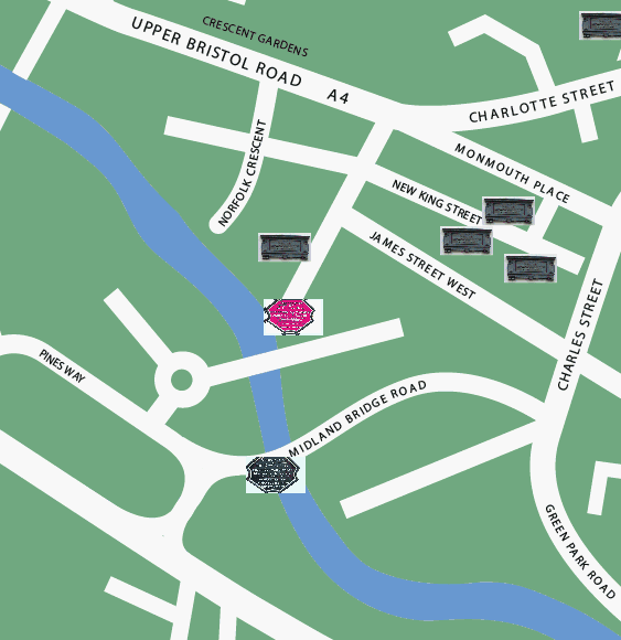 Norfolk Buildings flood level location map