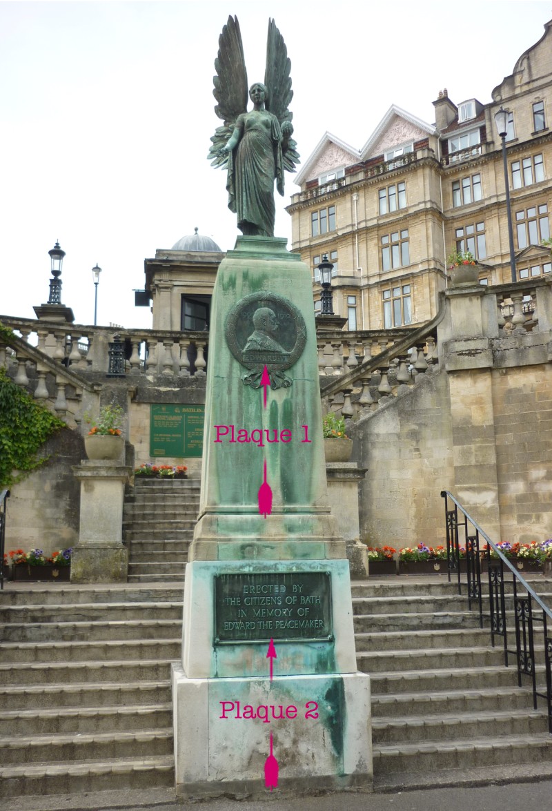 Location of plaque
        in Parade Gardens