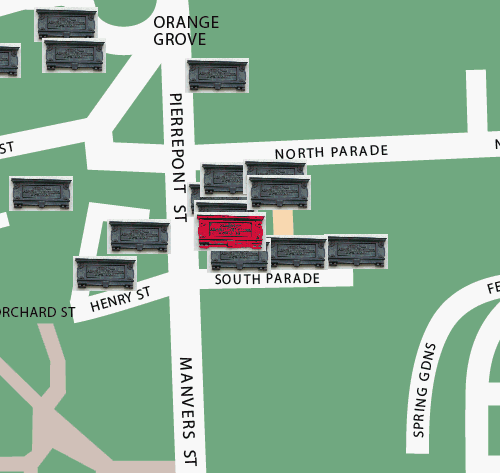 James Quin location map