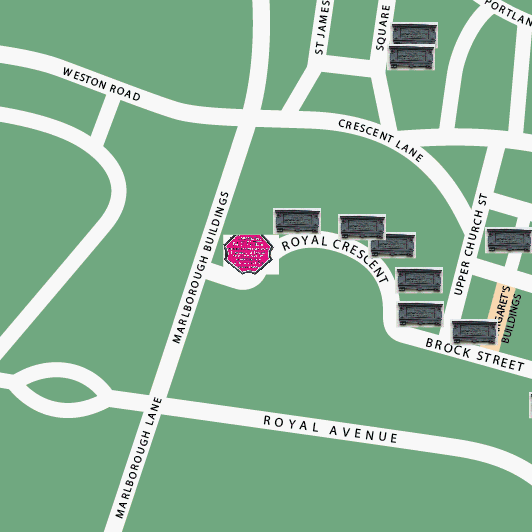Royal Crescent location map