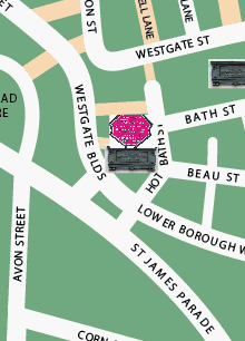 St John's plaque location map