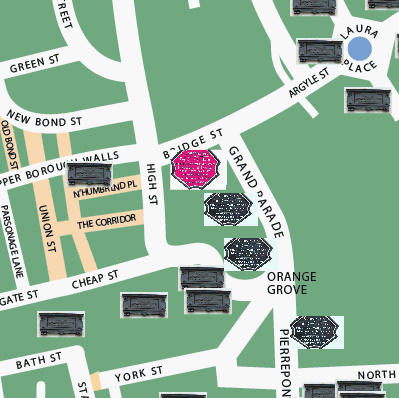Victoria Art Gallery plaque location map