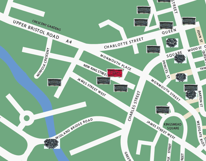 John Wesley location map